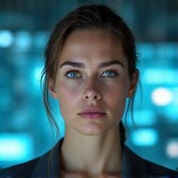 Portrait of a visionary AI and blockchain expert