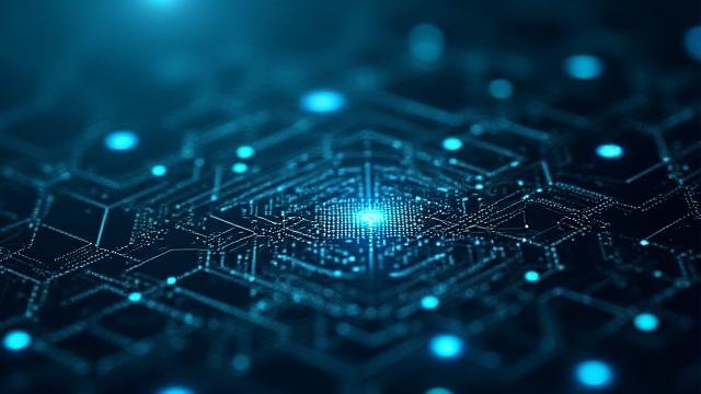 Abstract image representing AI processing data for crypto projects